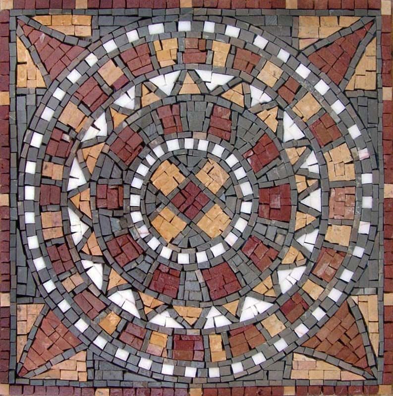 Mosaique De Carreaux De Pierre Cadran Solaire Etsy Mosaique De Carreaux De Pierre Cadran Solaire Etsy