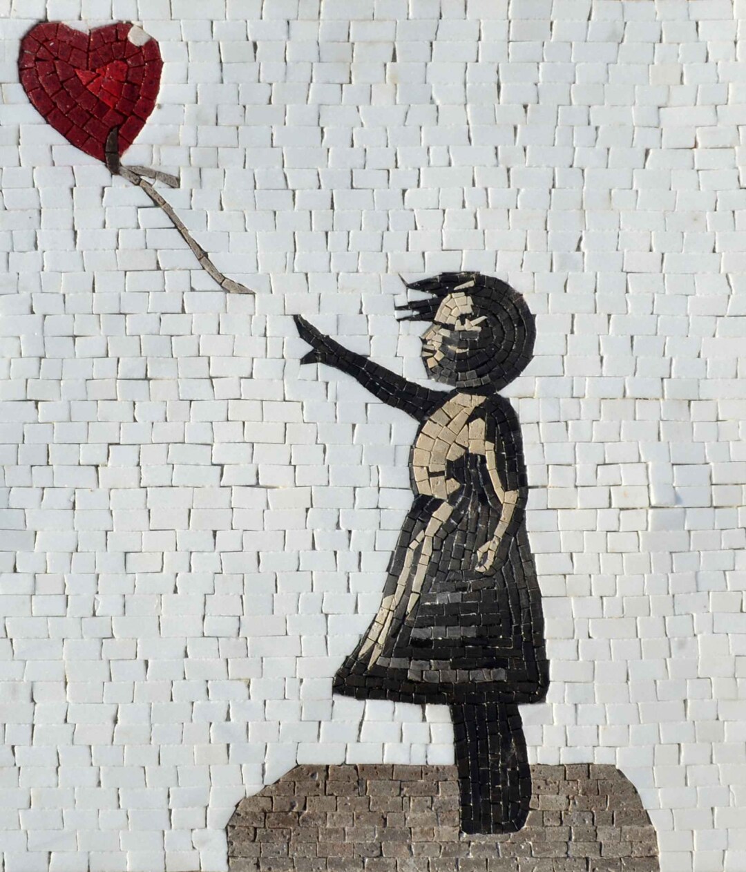 Girl With a Balloon Banksy Mosaic Reproduction Etsy
