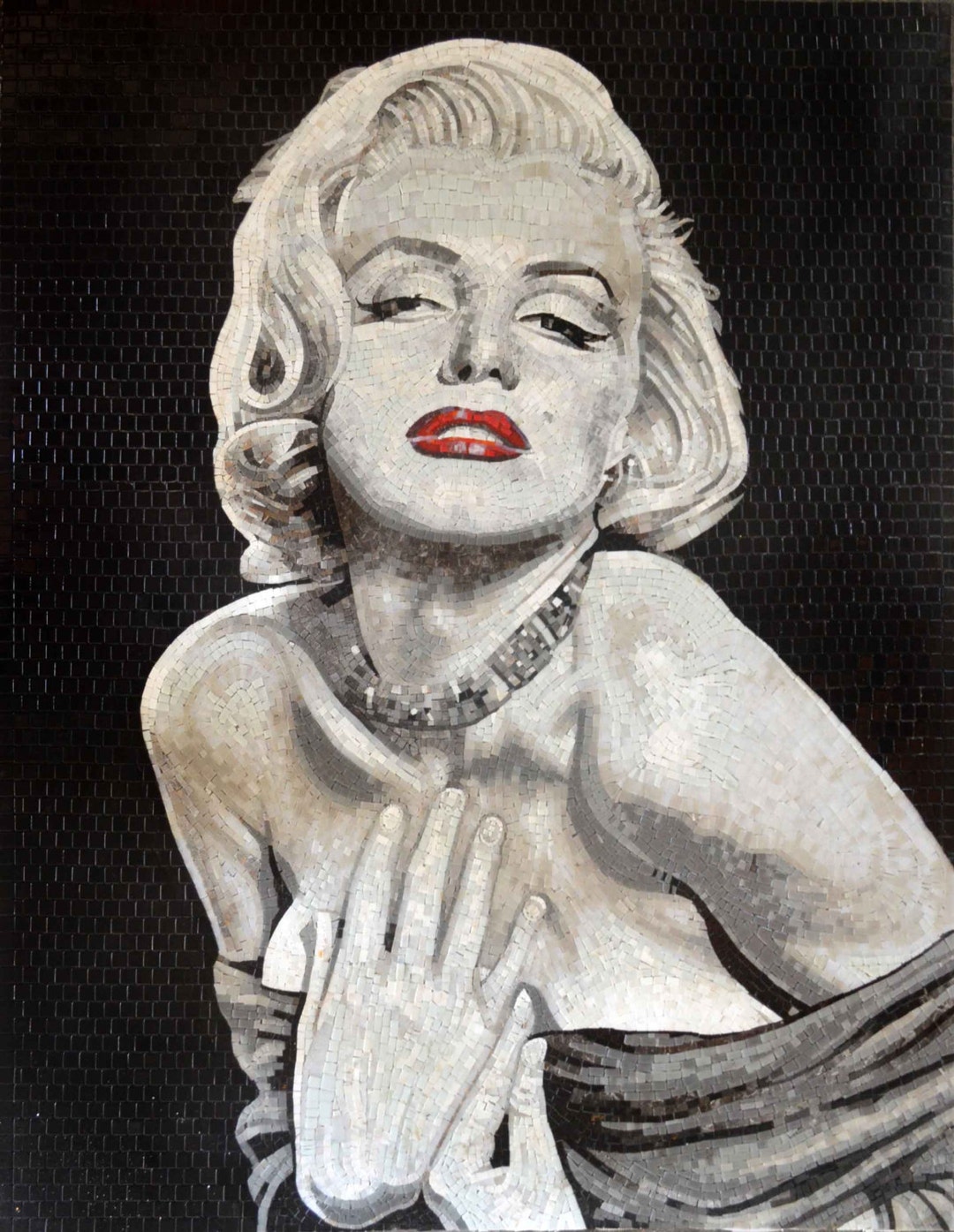 Marilyn Monroe Glass Mosaic Art: Pop Culture Icon, Home Decor - Etsy