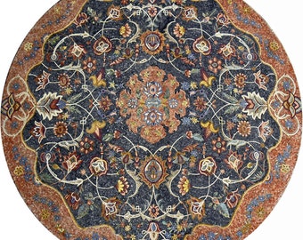 Floor Flower Mosaic Tile - Cadence