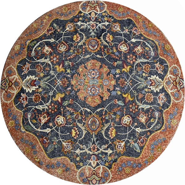 Floor Flower Mosaic Tile - Cadence