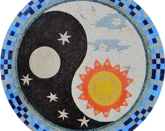 Mosaic Medallion - Yin Yang
