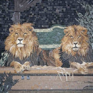 Le Roi De La Jungle - Mosaic Tile Art
