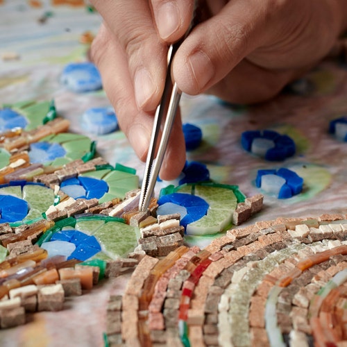 輸入雑貨　天然石　サンドロ・ボッティチェリ 『プリマベーラ』　水晶絵　クリスタル 輸入雑貨天然石サンドロ・ボッティチェリ 『プリマベーラ』水晶