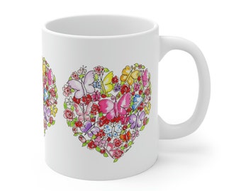 Butterfly Heart Mug.