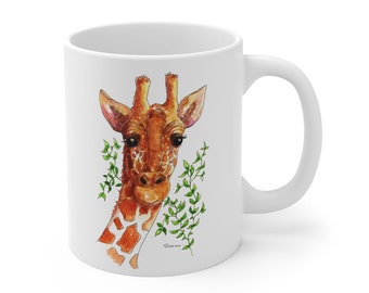 Giraffe Art Mug