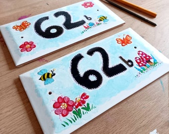 Personalised House Number plaque.