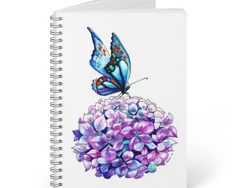 Butterfly Wire bound Softcover Notebook, A5