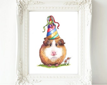 Printable Guinea Pig Print, PDF Download,