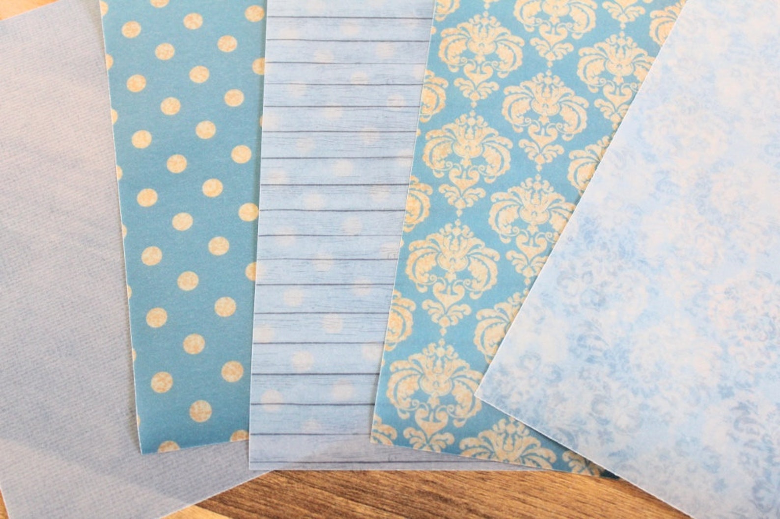Blue grunge Print Vellum Paper pack Vol 30 Planner vellum Etsy