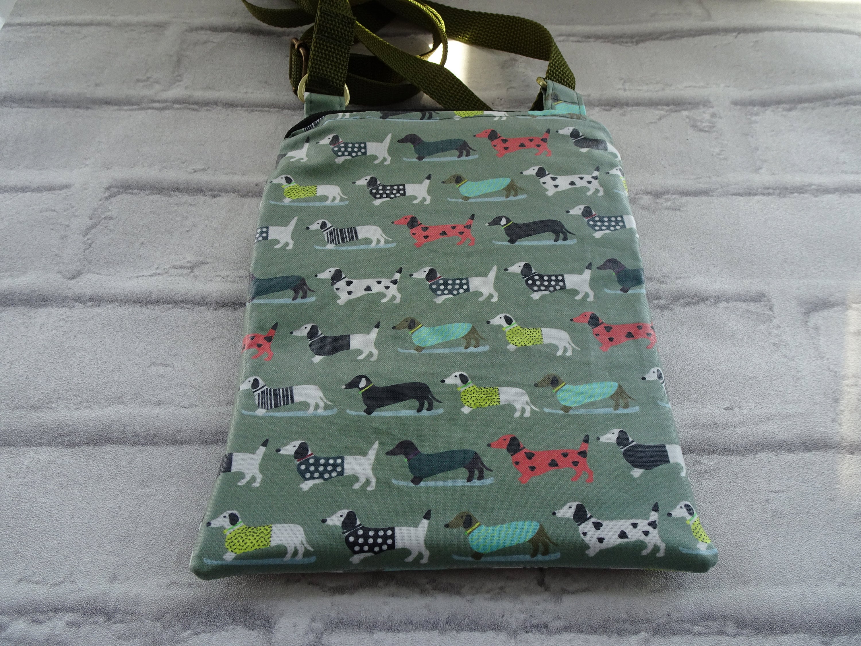 Handmade Dog Walking bag in vinyl with water resistant lining Etsy