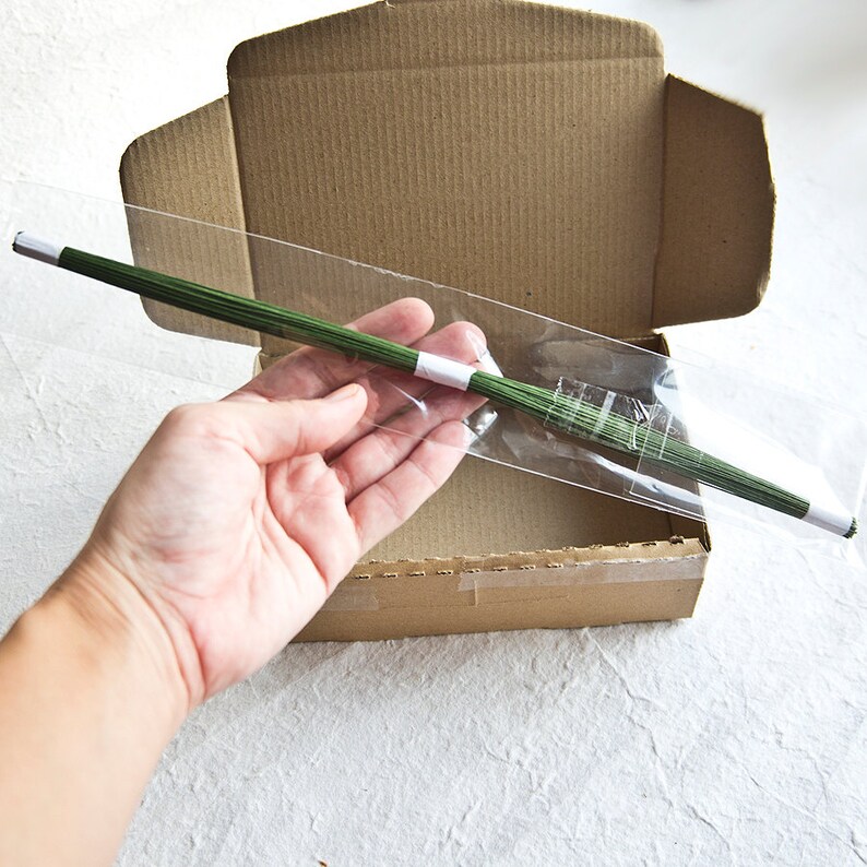 100 Floral Wire Gauge 28 for Clay Flower Making