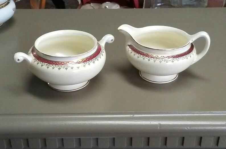 Sugar Bowl Creamer Homer Laughlin Sugar Creamer Set Etsy