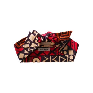 Brown Ankara Head Scarf, Mum Birthday Gift