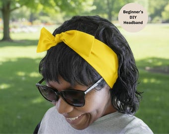 Beginners Headband Kit, Slow Stitching Multiuse Hair Scarf