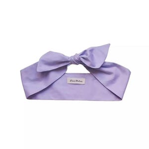 Lilac Cotton Hair Scarf For Women