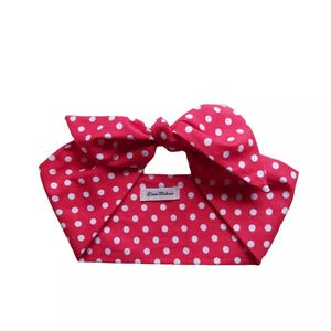 Vintage Red Polka Dot Headscarf - Rockabilly Chic Retro Hair Wrap