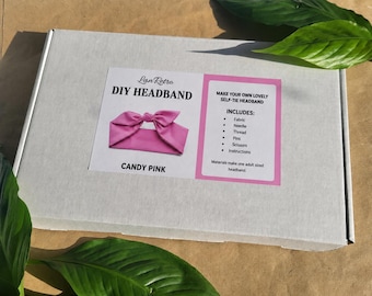 Easy To Make Sewing Project, Pink Headband Craft Kit