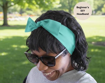 Headband Sewing Kit For Beginners, Easy Mindfulness DIY Hair Scarf