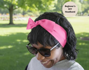 Easy To Make Sewing Project, Pink Headband Craft Kit