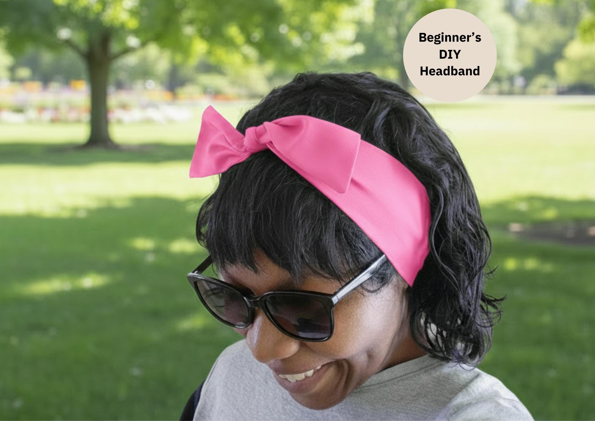 Pink Floral Pattern Silk Women’s Twillie - Versatile Hair & Neck Accessory ✨ Trend Alert: The Hair Twilly ✨ If there main image 3