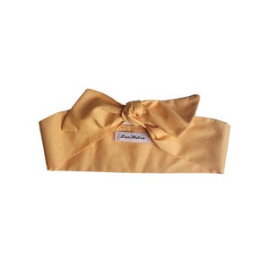 Golden Yellow Cotton Hair Scarf For Her