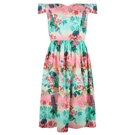 Hell bunny peacock dress sale