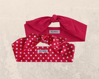 Red Hair Scarf Set, Women's Land Army
