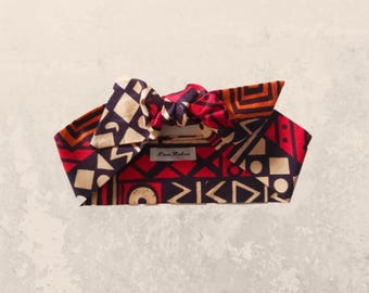 Brown Ankara Head Scarf, Mum Birthday Gift