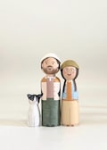 Custom Couple & Pet Peg Dolls \u2013 Personalized Anniversary Gift