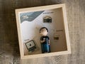 Personalized Mini-Me Peg Doll Shadow Box: Custom Hand-Painted Gift