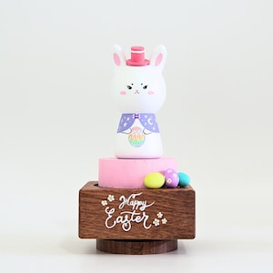 Easter Bunny Peg Doll / Easter Home Decor / Hand-Painted Peg Doll / Wooden bunny Peg doll / Easter Gift / Easter Decoration