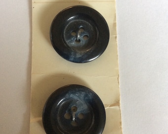 Vintage Aero  buttons , black marble effect, 25 mm, buttons , 1970s,  Freepost U.K. .