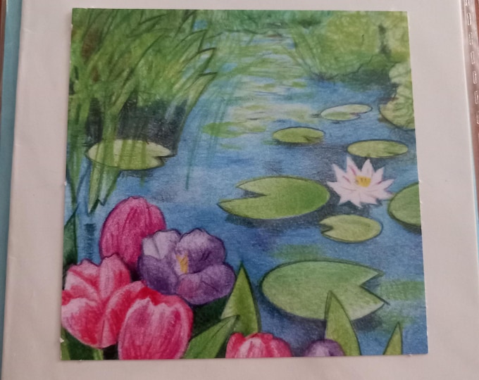 Hand made greeting card , scenery , collection 1