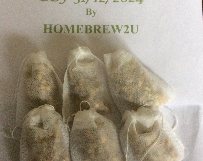 Homebrew2u Camomile tea bags, pack of 6, 100% dried Egyptian chamomile flowers Freepost   UK
