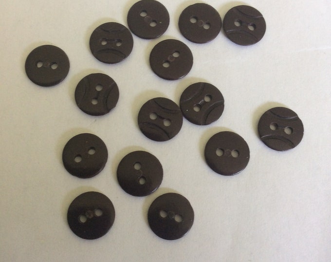 Pack 15   plastic  11 mm , 2 hole  buttons Freepost U.K.
