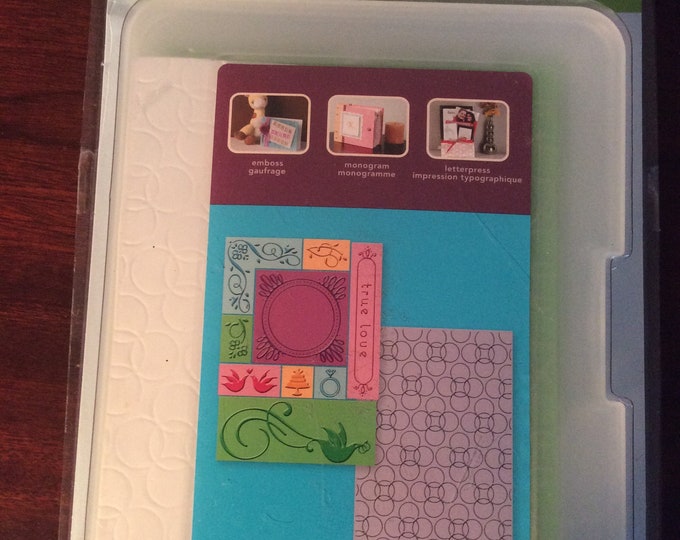 Cuttlebug “True Love  ”, 10 positive plates, 10 negative  plates embossing folder,
