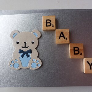 Hand made Baby cards , various colours and designs image 4