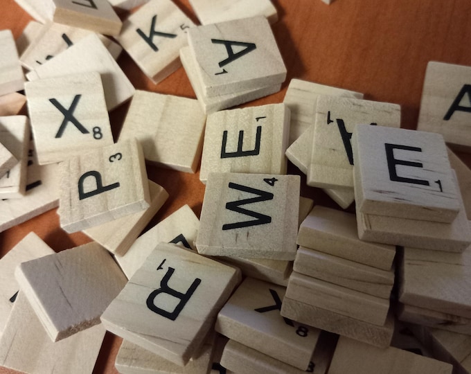 6 Letter Name , scrabble style letters Freepost U.K