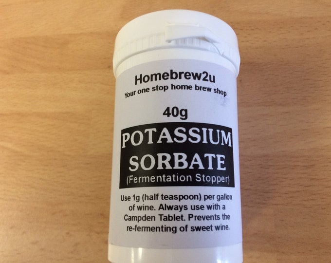 Homebrew2u  potassium sorbate / fermentation stopper 40g home brewing , wine making