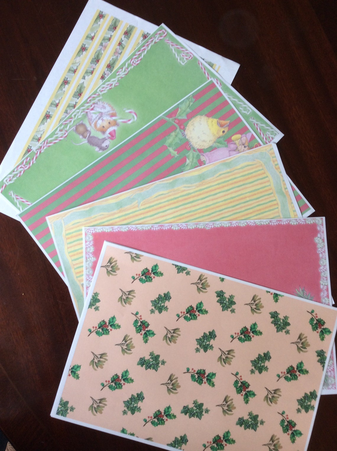 Backing Papers Selection of 7 Assorted A4 Card Making Etsy UK