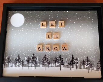 Scrabble Style Picture. Let it Snow....