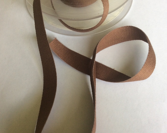 Cotton Tape , 1/2 inch, brown