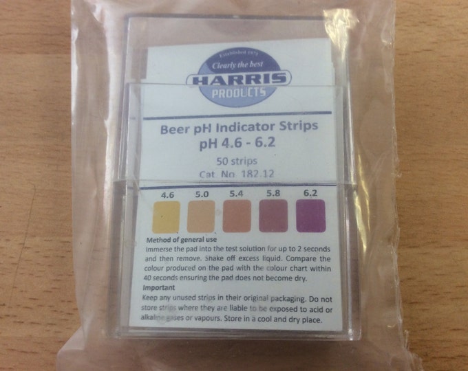 Harris Homecraft Beer ph indicator  strips by Harris Homecraft, pk 50 , freepost  U.K.