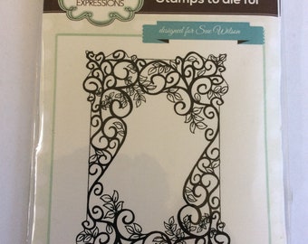 Creative Expressions Stamps to die for , Woven Leaves , Freepost U.K.