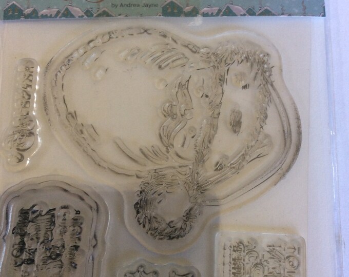 Docraft  Christmas, Jolly Santa,set 5 stamps