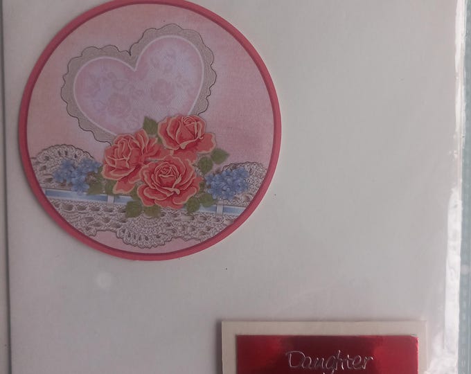 Hand made greeting card ,Daughter ,blank card ,  (no1147)