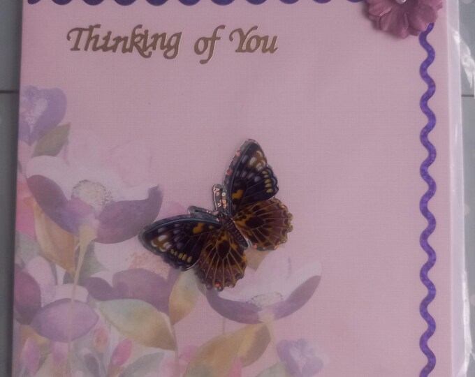 Handmade  Thinking of you , Sympathy  cards  , card and  envelope
