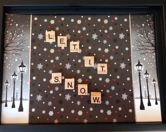 Scrabble Style Picture. Let it Snow....