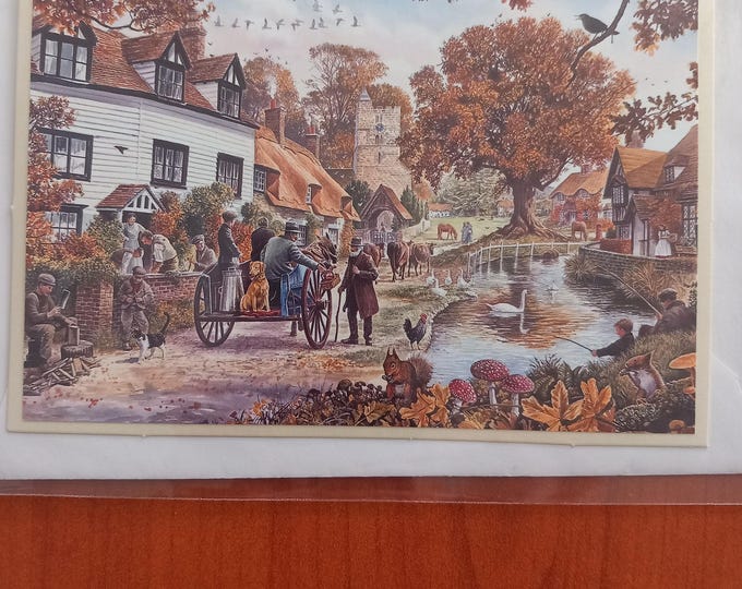 Hand made greeting card ,British  Rural/ Coastal views ,blank card ,